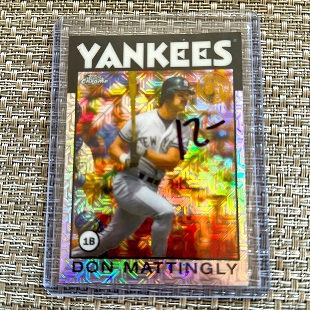 Don Mattingly 2021 Topps Chrome Silver Pack 86BC 35th Anniversary Yankees